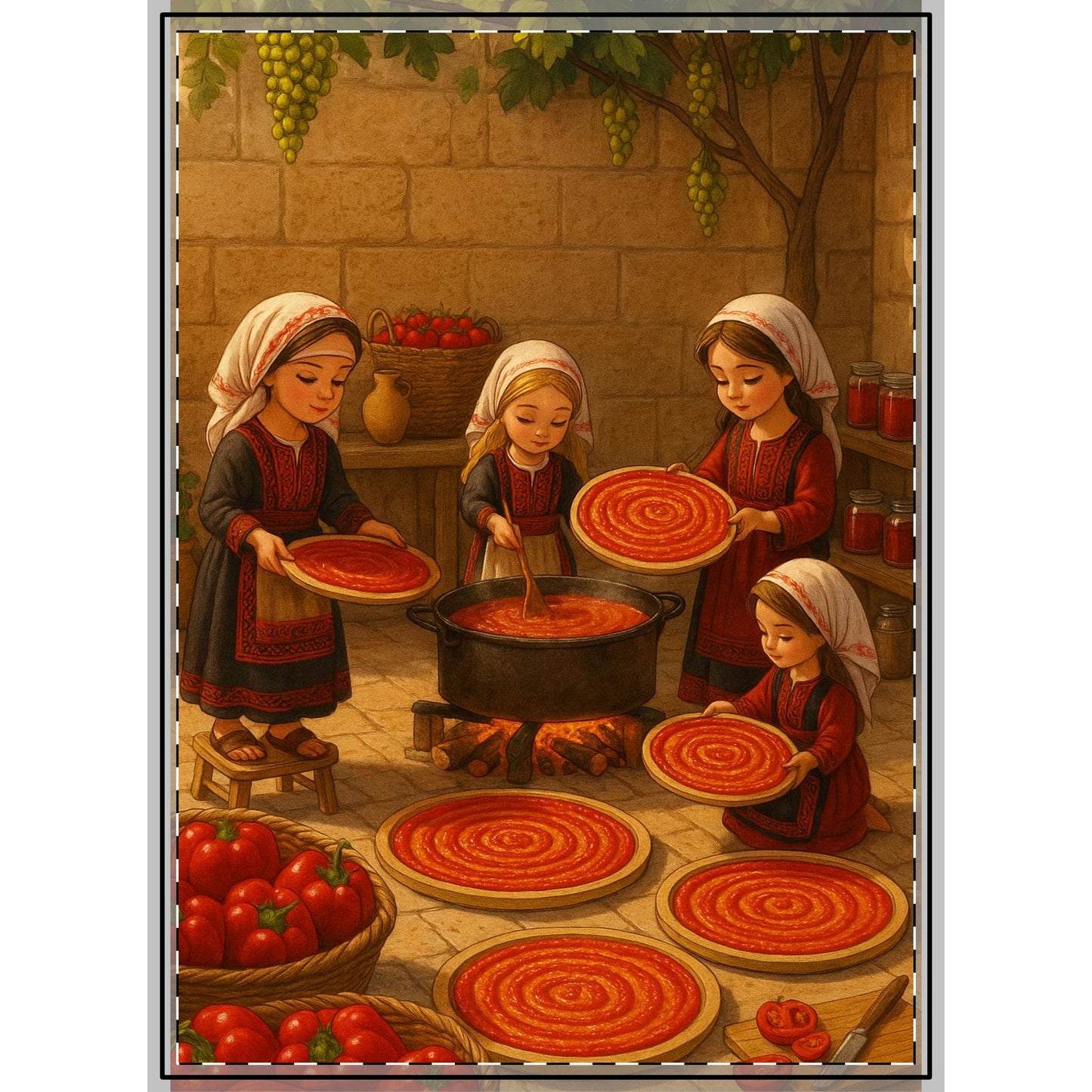 Falahi Life Kitchen Decor. Woven Wall Tapestry -