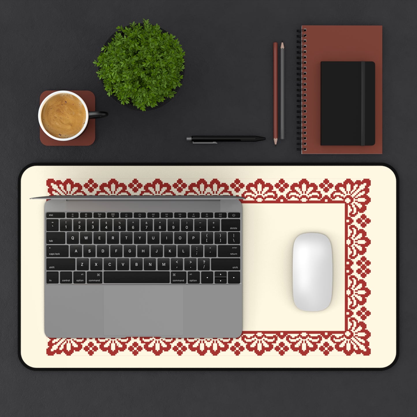 Desk Mat - Palestinian Tatreez Decore