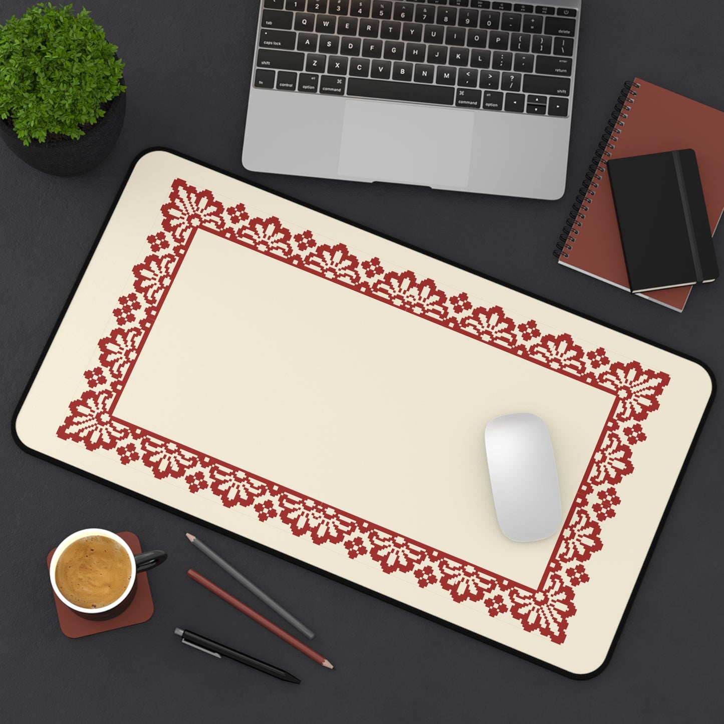 Desk Mat - Palestinian Tatreez Decore
