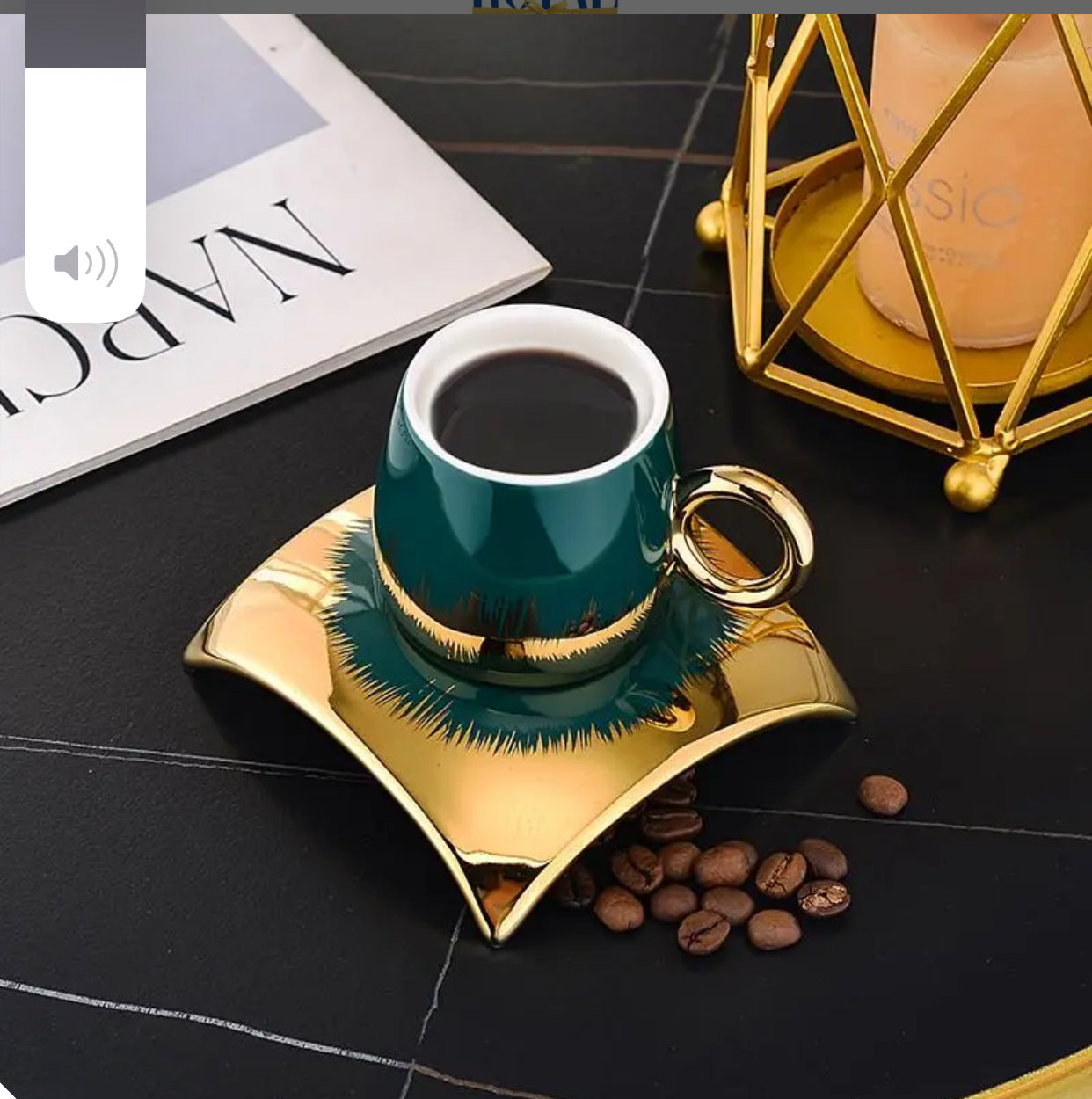Luxury Turkish coffee set for 6 people