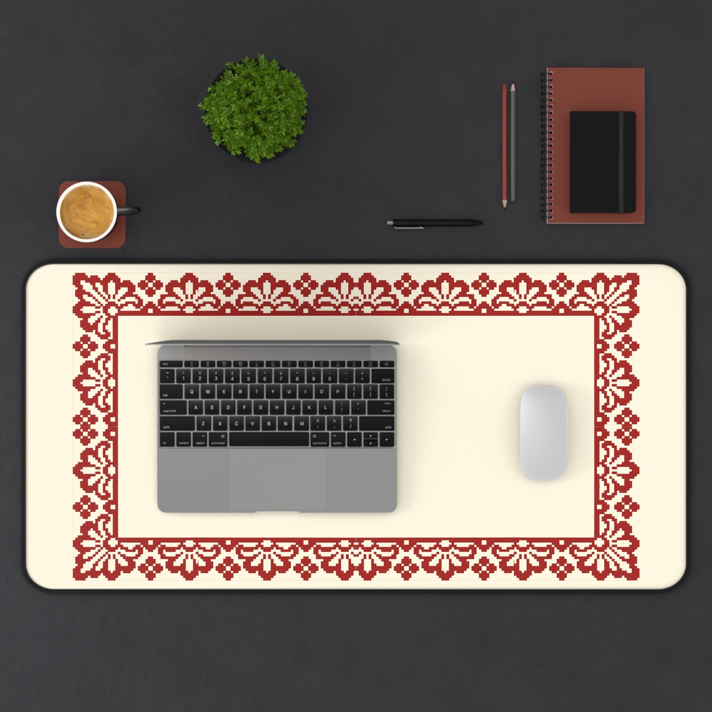 Desk Mat - Palestinian Tatreez Decore