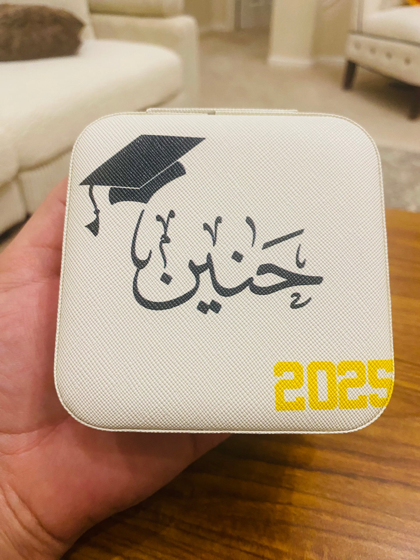 Personalized Leather Jewelry box (Best Personalized Graduation Gift)