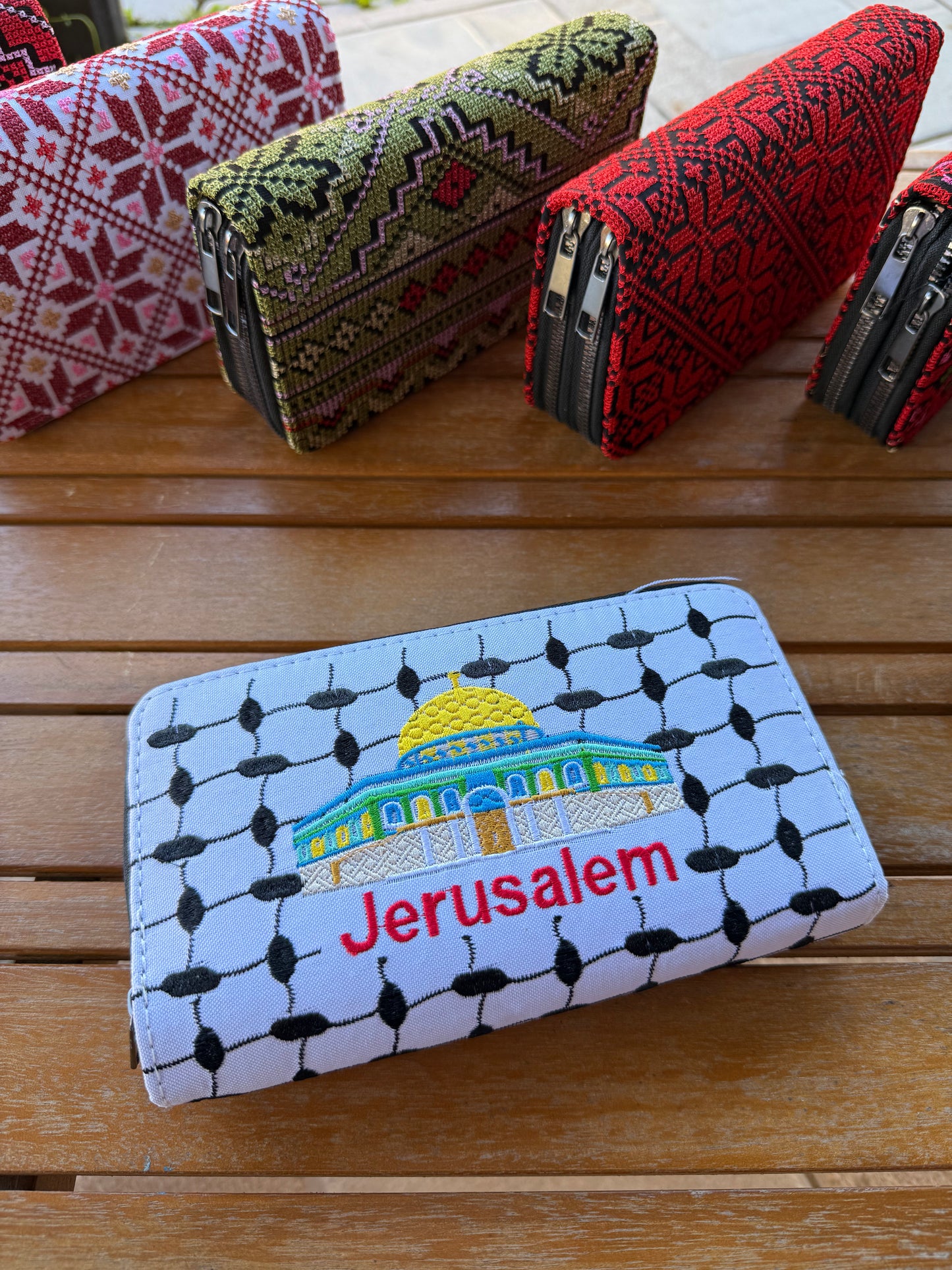 Juzdan Palestinian embroidery wallets 