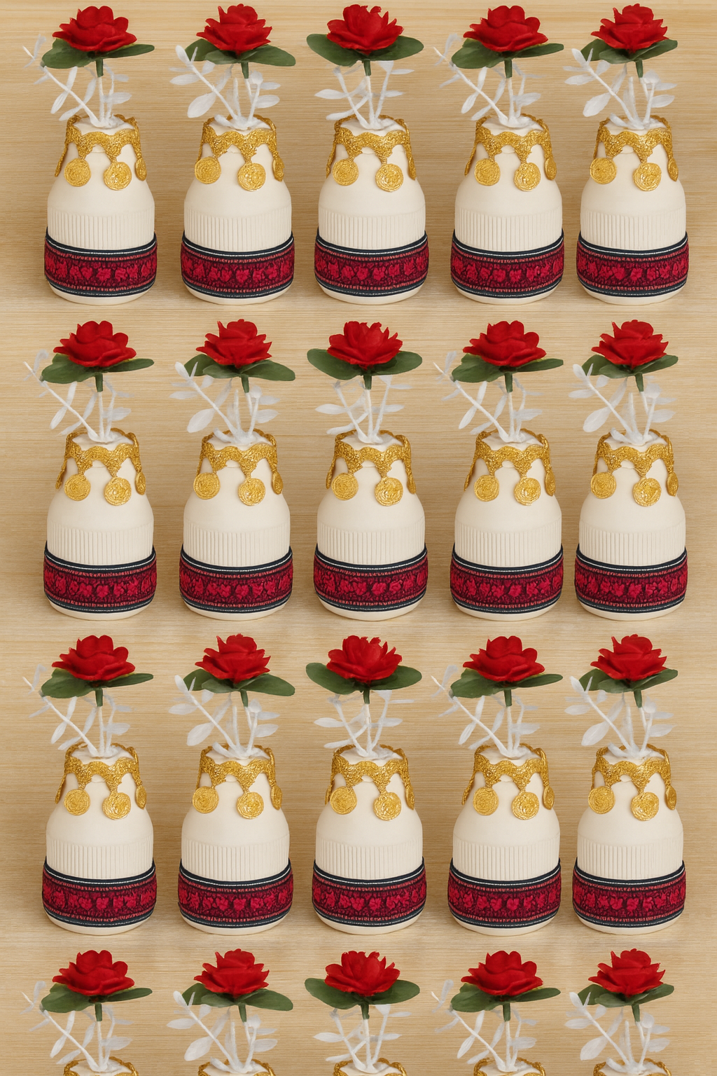 Henna /wedding favors mini vases.