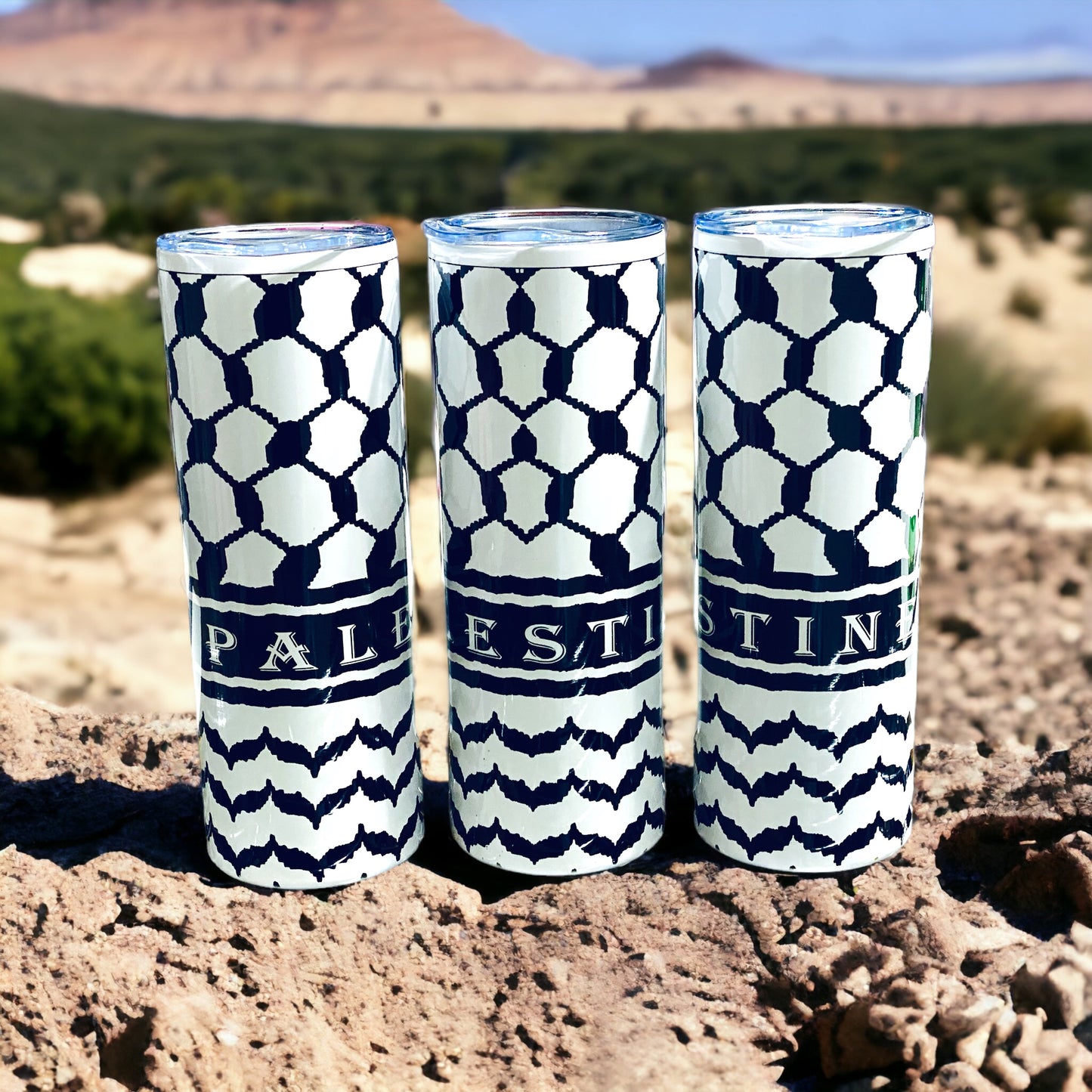 Palestin Kufia Tumbler 20 oz