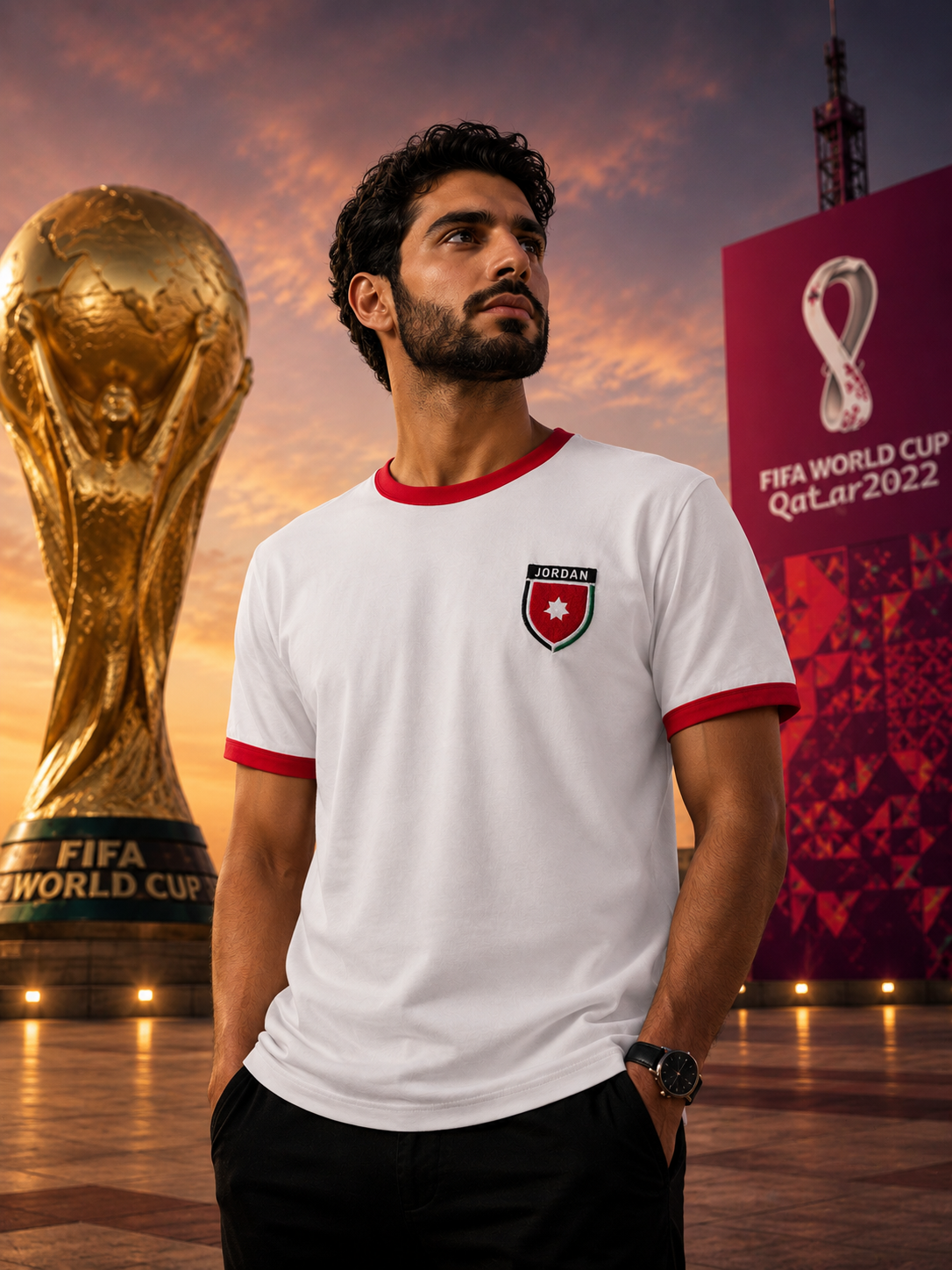 Jordanian Team Shirt with embroidered logo