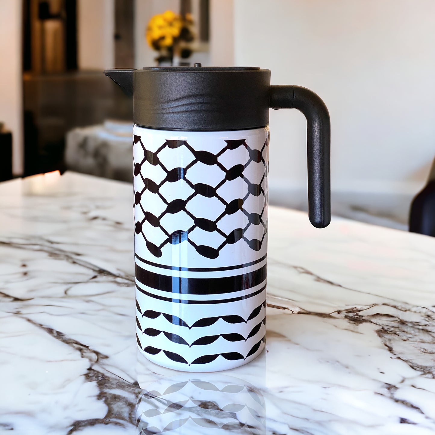 Kufiyah Print Dallah 1.5 Liters