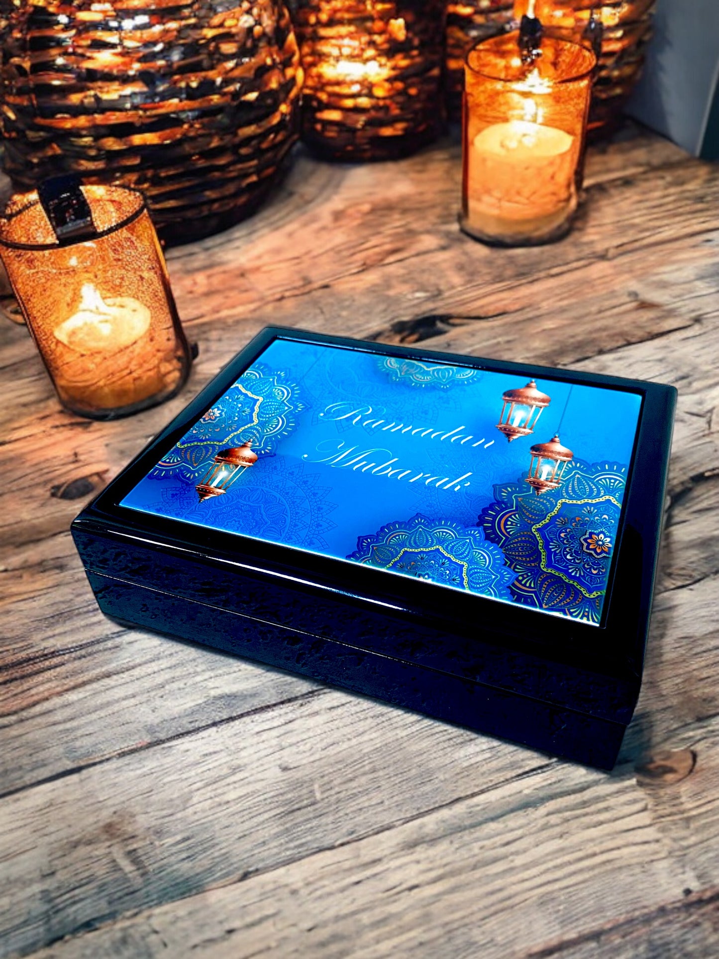 Ramadan Mubarak Luxury Wood Box