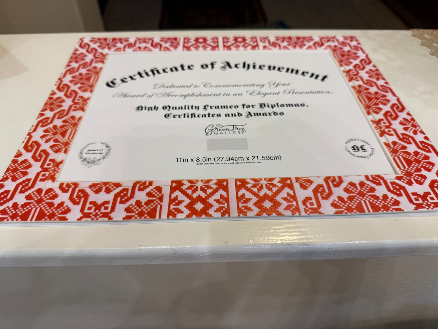 Custom printed Tatreez Frame Padding
