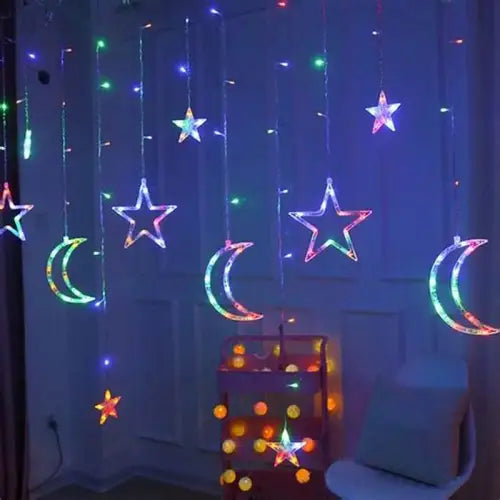 Ramadan string light with Star and moon (Multi color)