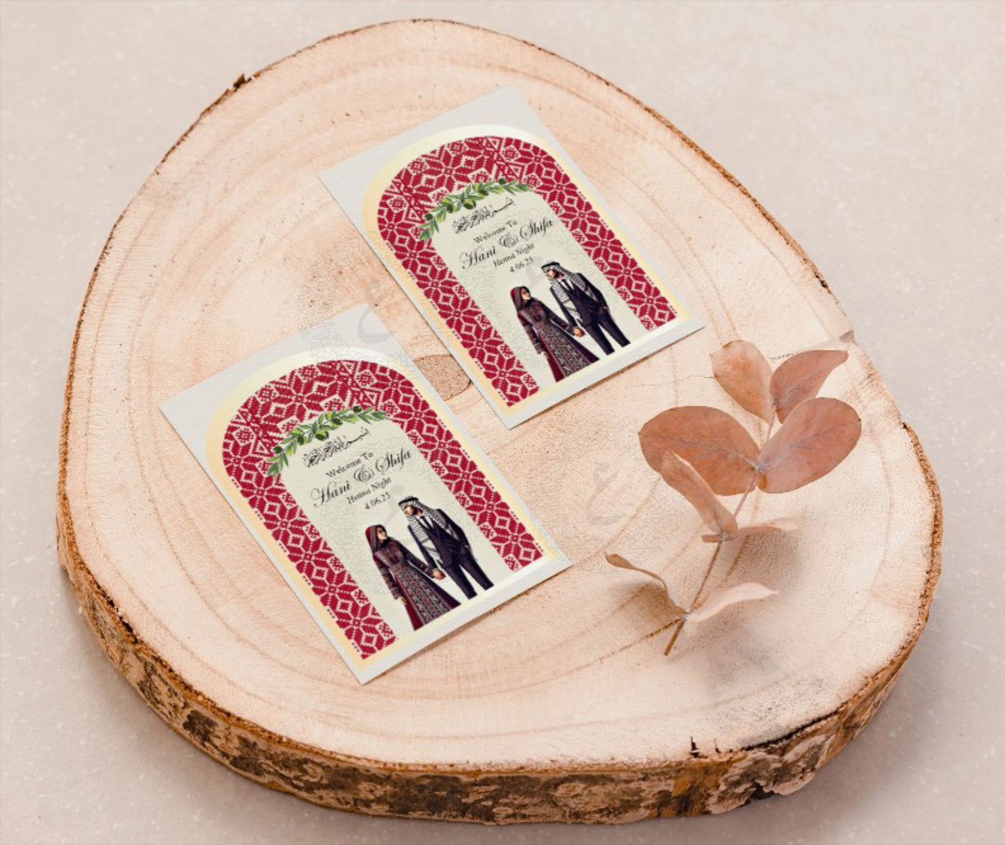 Henna Night Favor Cards Set of 50 cards
