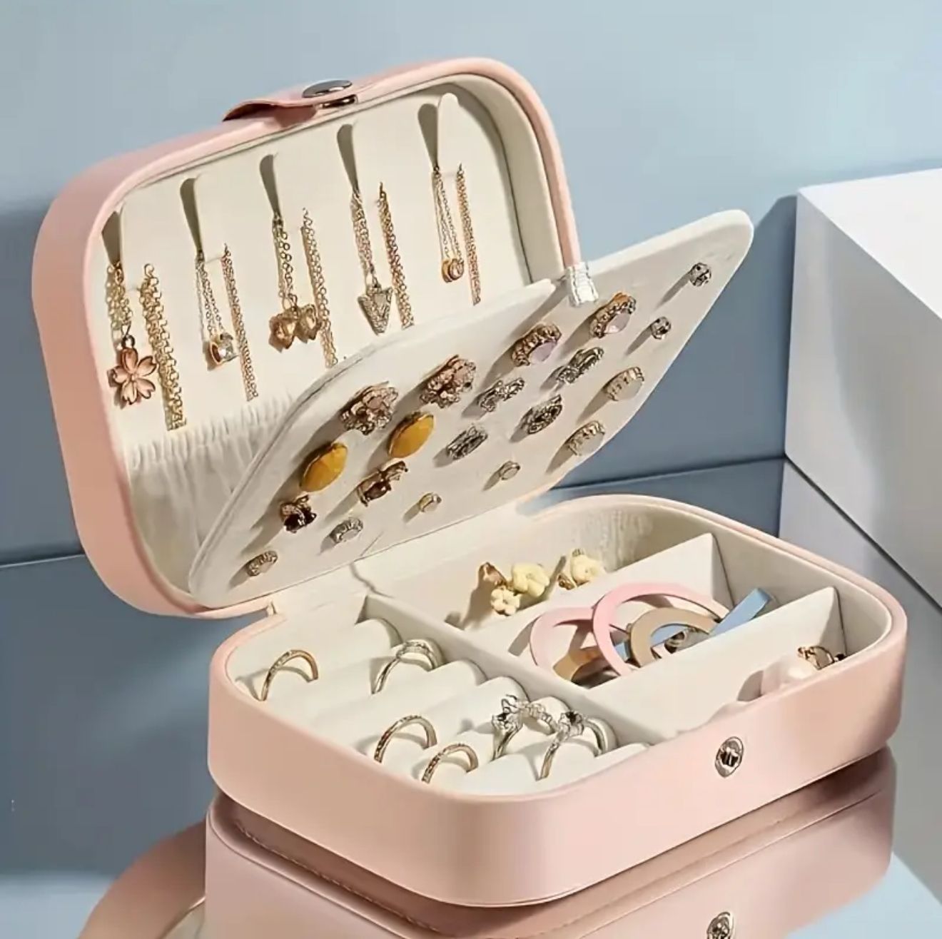 Personalized Leather Jewelry box with name in Arabic