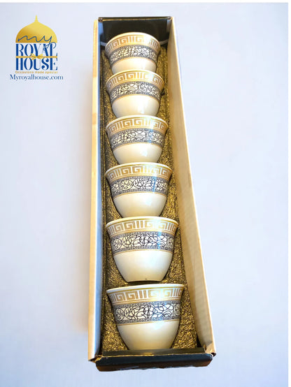 Cafe D’Arabia: 6-Piece Elegant Arabic Coffee Cups