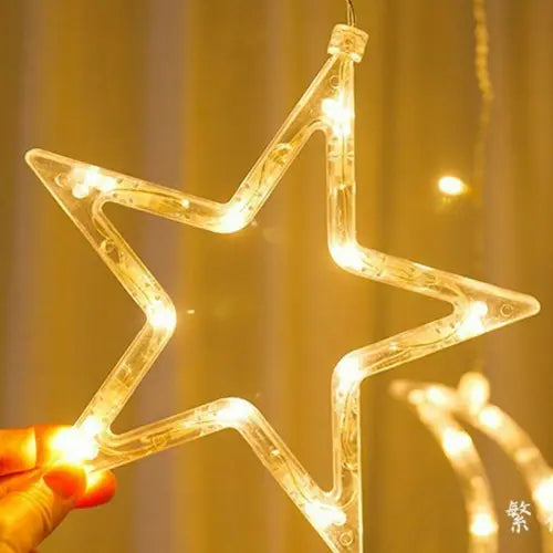 Ramadan string light with Star and moon (warm white color)