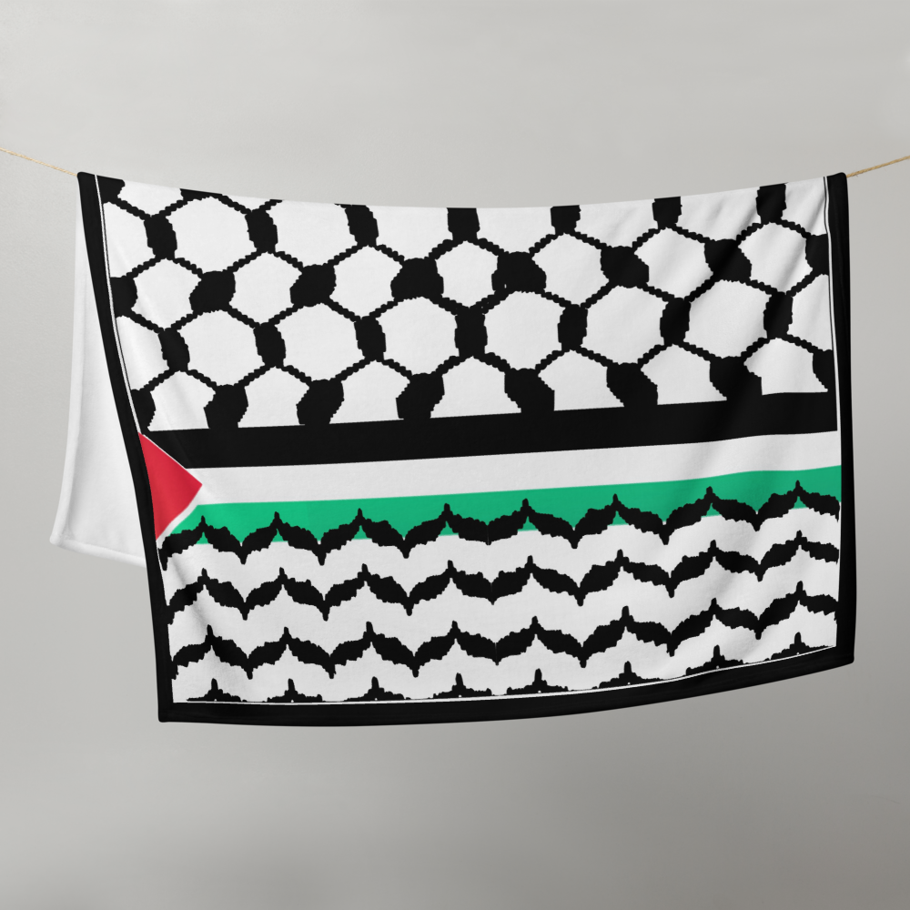 Kufia Palestinian Throw Blanket