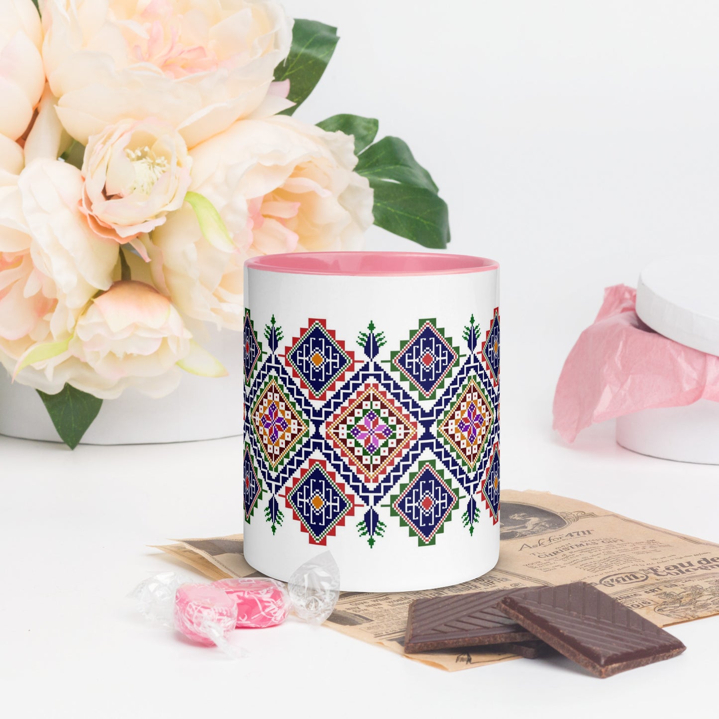 Ghazal" –Tatreez Print Mug