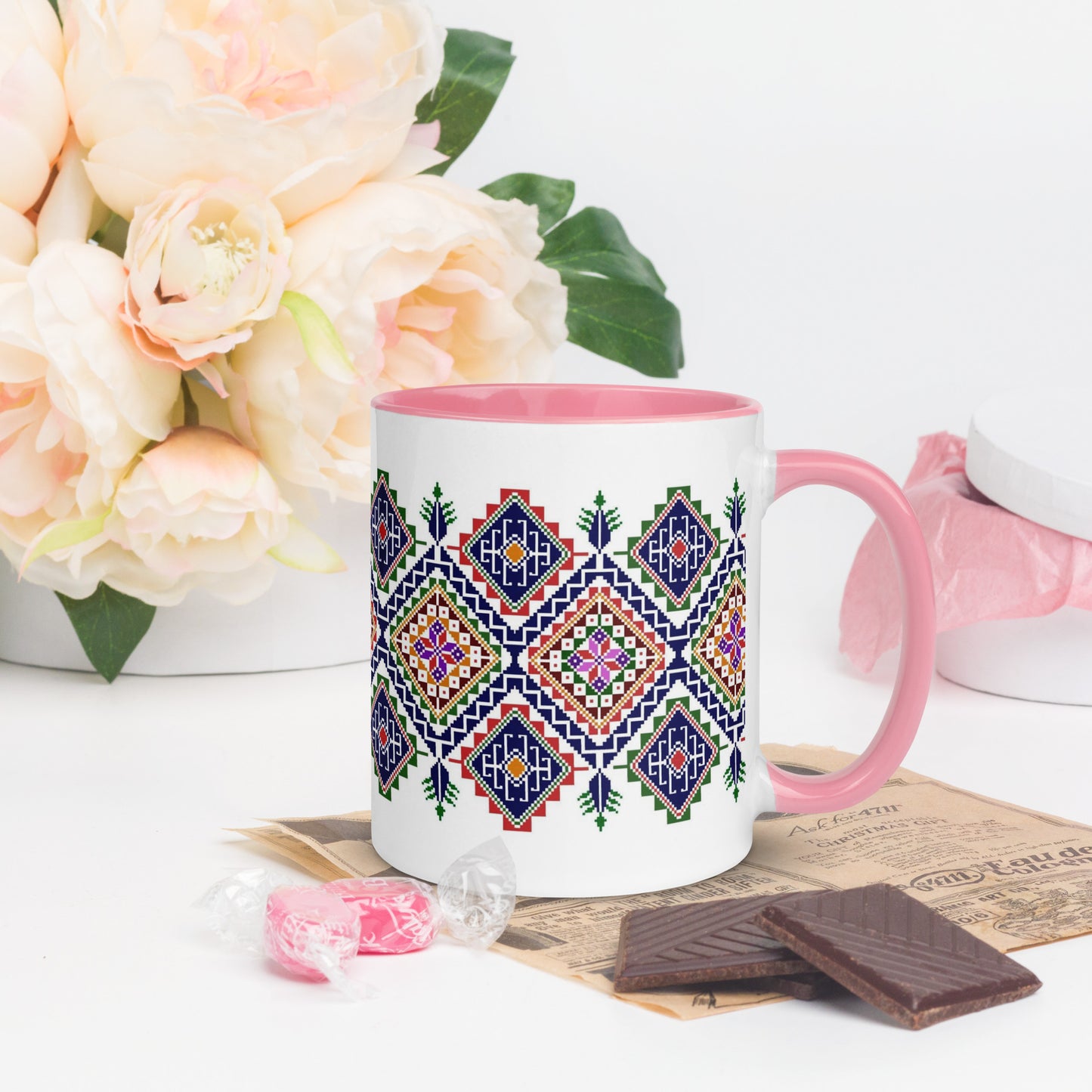 Ghazal" –Tatreez Print Mug