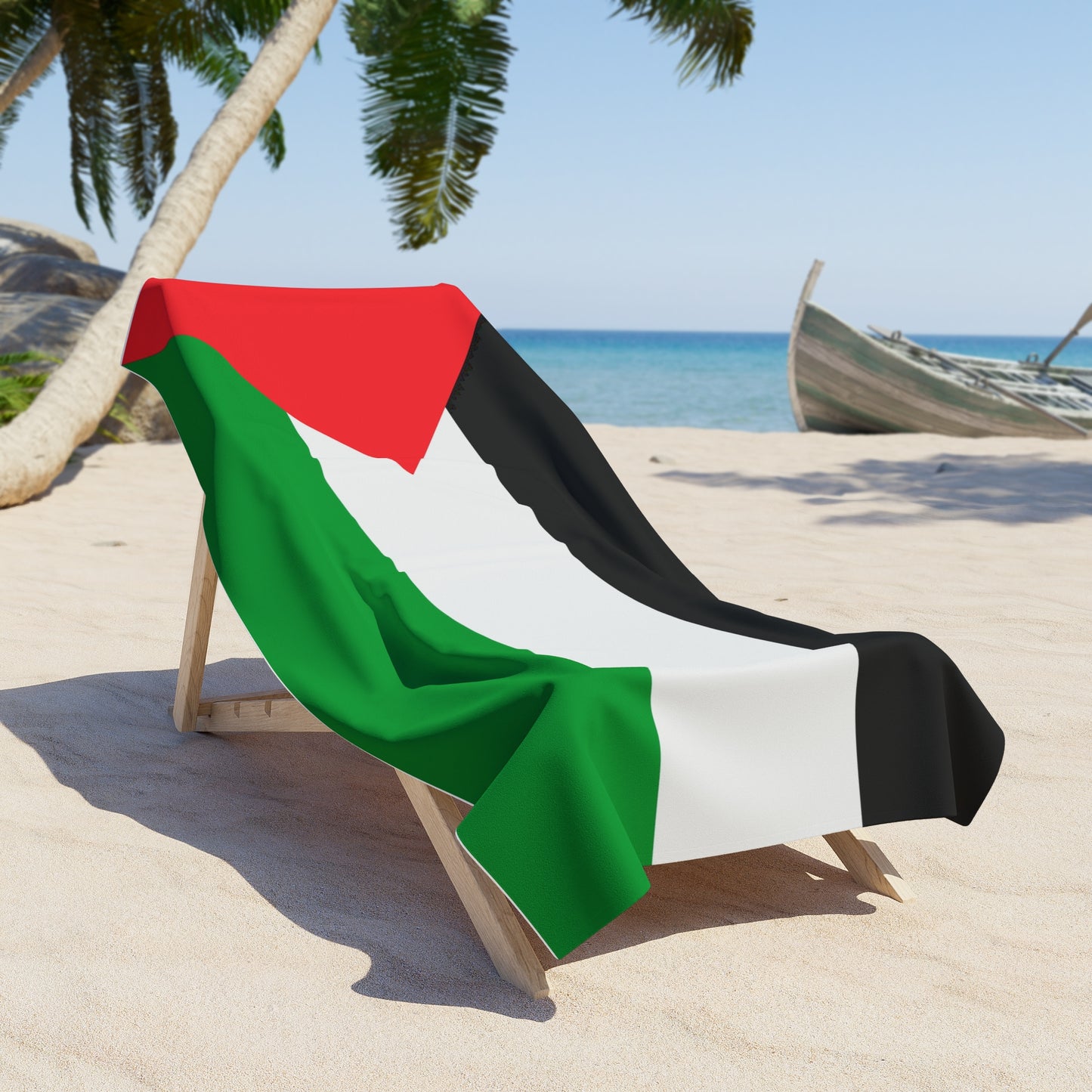 Palestine Flag Beach Towel