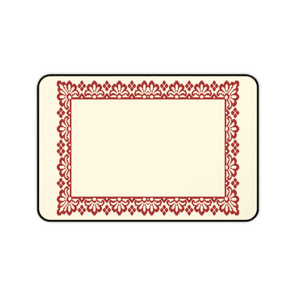 Small Desk Mat - Palestinian Tatreez Decore