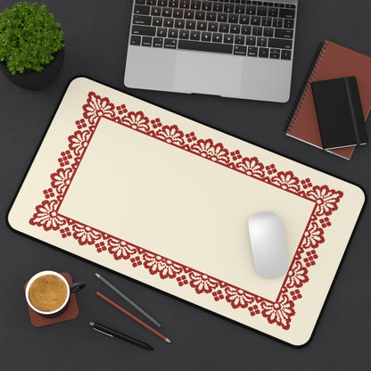 Desk Mat - Palestinian Tatreez Decore