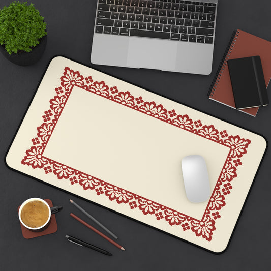 Desk Mat - Palestinian Tatreez Decore