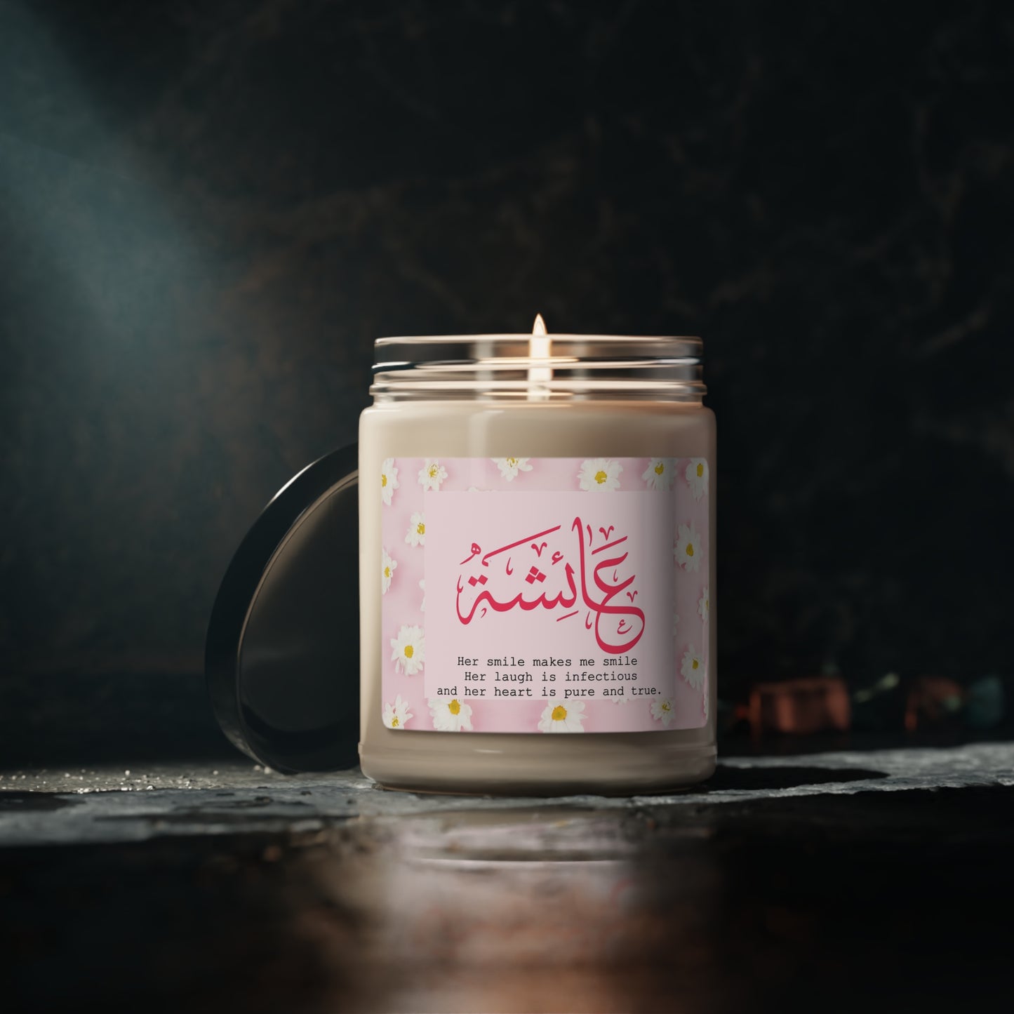 Habiba Personalized Scented Soy Candle (Perfect Gift for her)