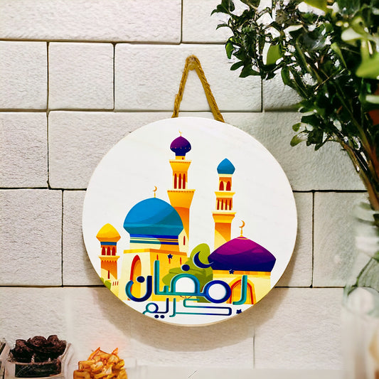 "Radiant Minarets: Bright Mosques of Ramadan"