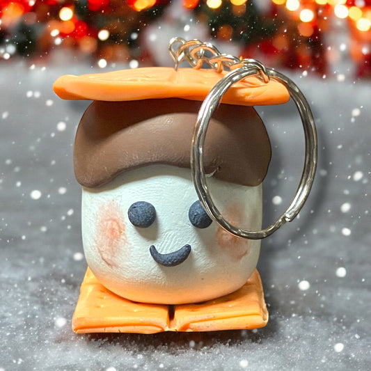 Mellow handmade clay keychain