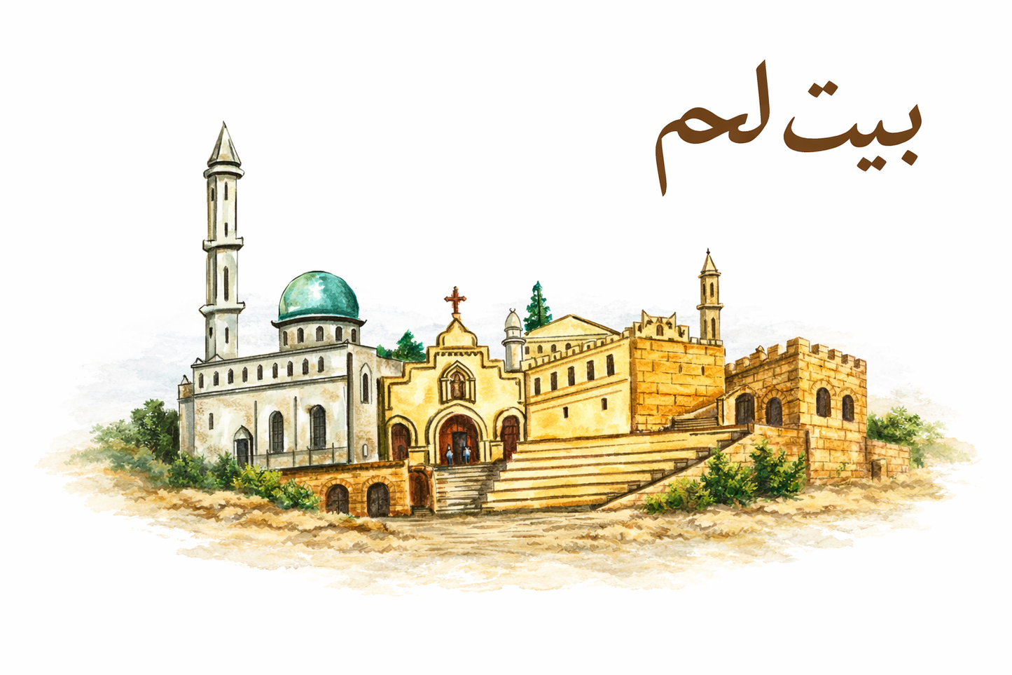 Baladi raised print wood panel