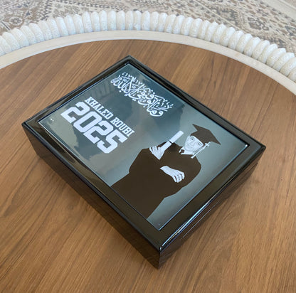 Personalized graduate Wood Box with graduate picture