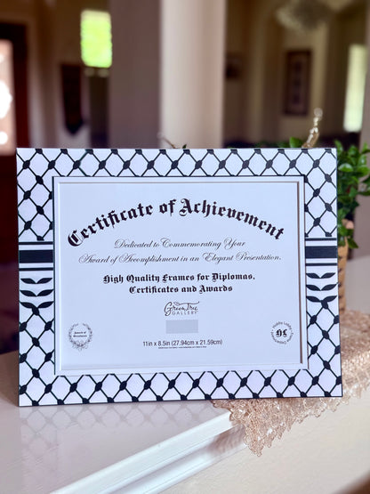 Custom printed Kufiyah frame padding