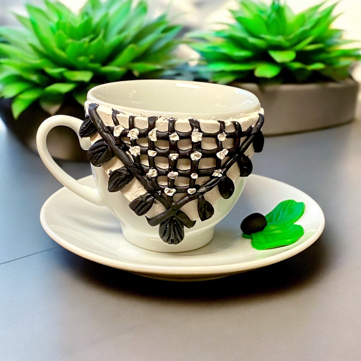 Kufiya Turkish Coffee Cup – Handmade by Salma