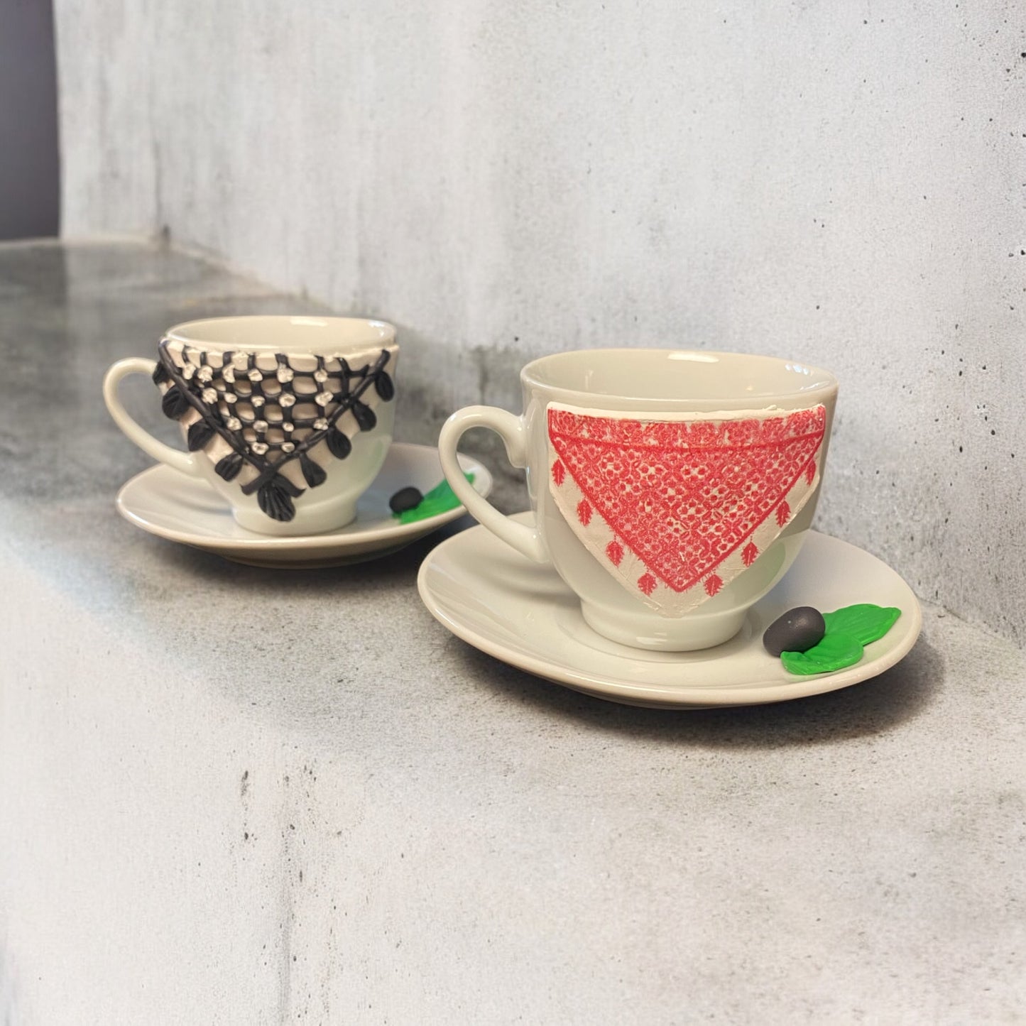 Tatreez Turkish Coffee Cup – Handmade by Salma