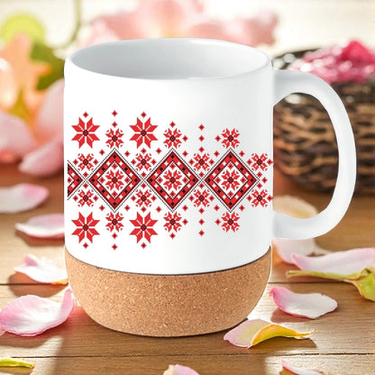 Tatreez ceramic travel mug