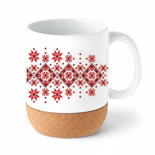 Tatreez ceramic travel mug