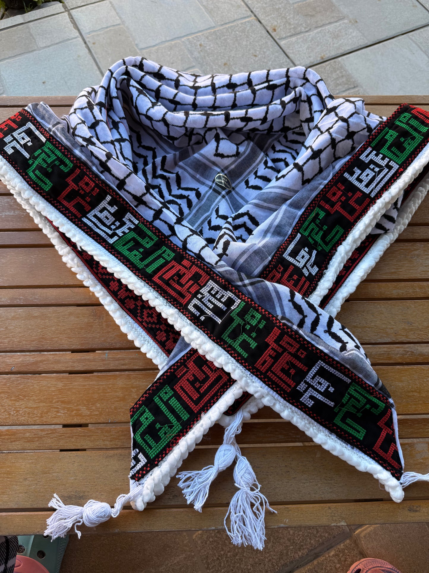 Reversible double sided embroidered Kufiyah