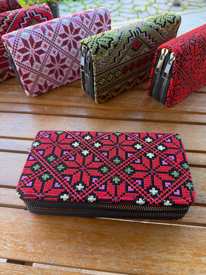 Juzdan Palestinian embroidery wallets ￼