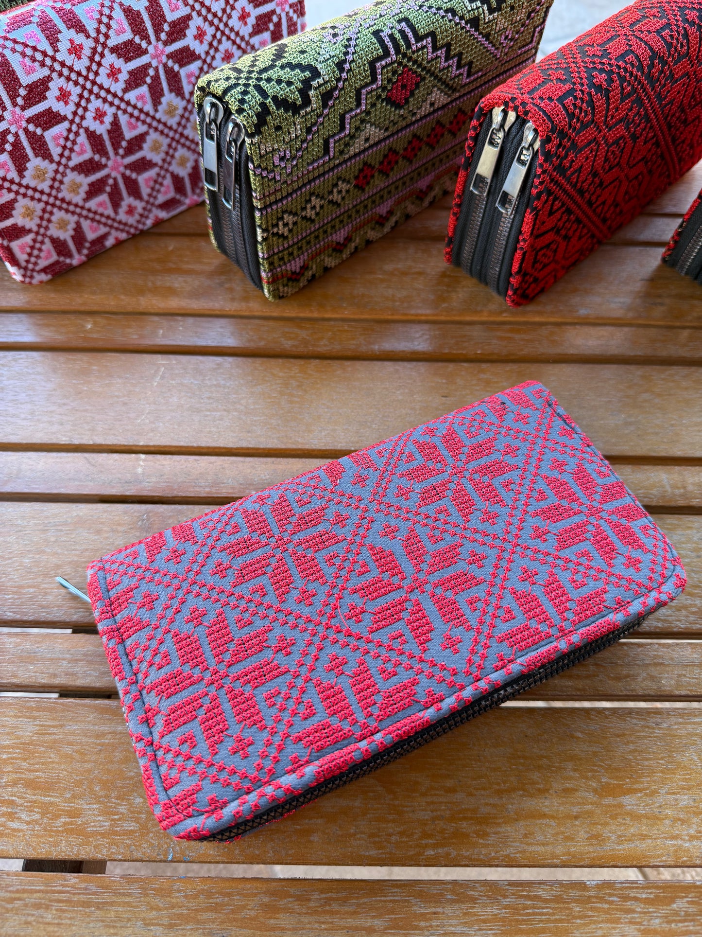 Juzdan Palestinian embroidery wallets ￼
