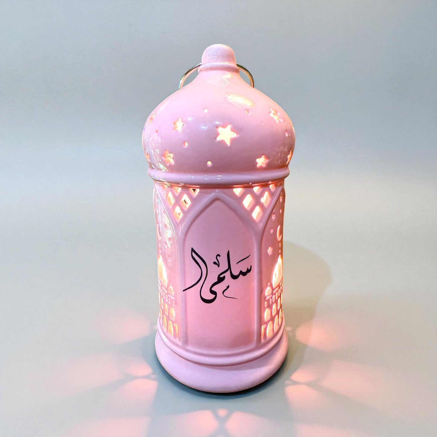 Ramadan Serenity Lantern – Personalized Ceramic Ramadan Décor