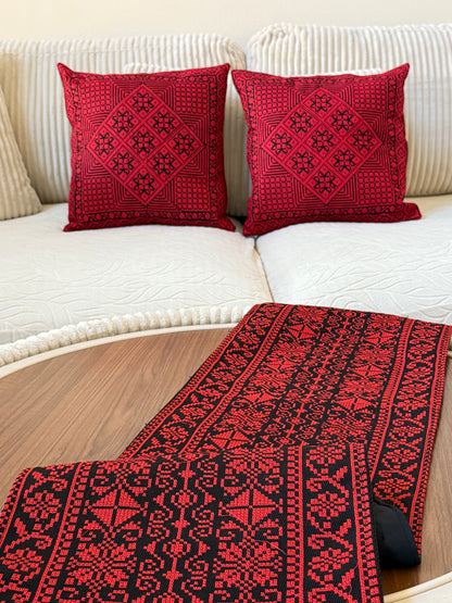 Set of Tatreez Cushion Covers. ( table runners sold separately)