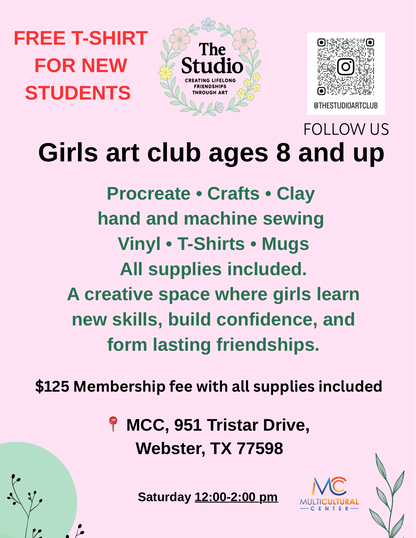 The Studio Art Club Membership. Monthly subscription.