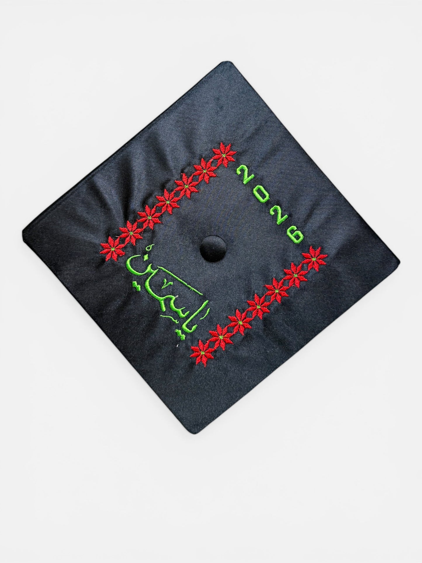 Tatreez embroidery graduation cap