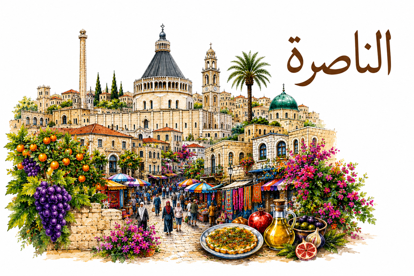 Baladi raised print wood panel