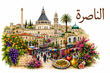 Baladi raised print wood panel