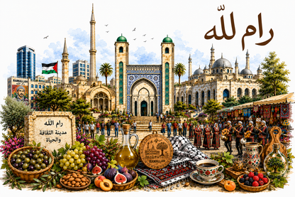Baladi raised print wood panel