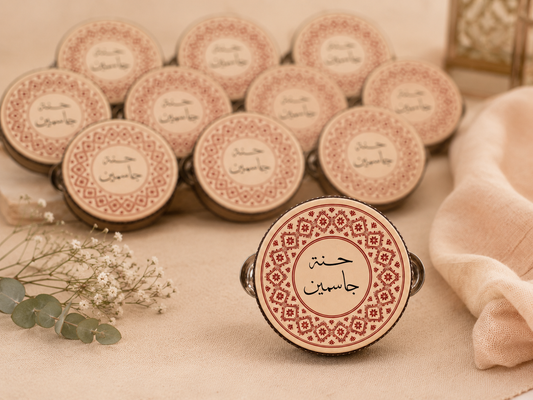 Personalized Henna Party Mini Drums – Set of 12
