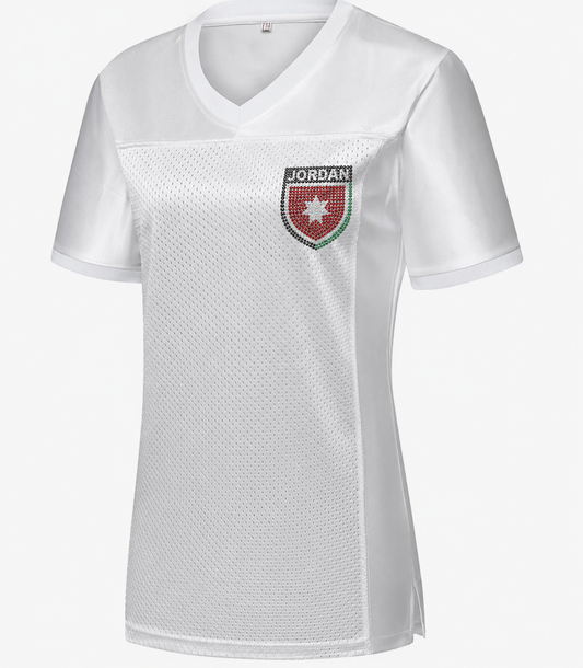 Jordanian jersey with rhinestone logo