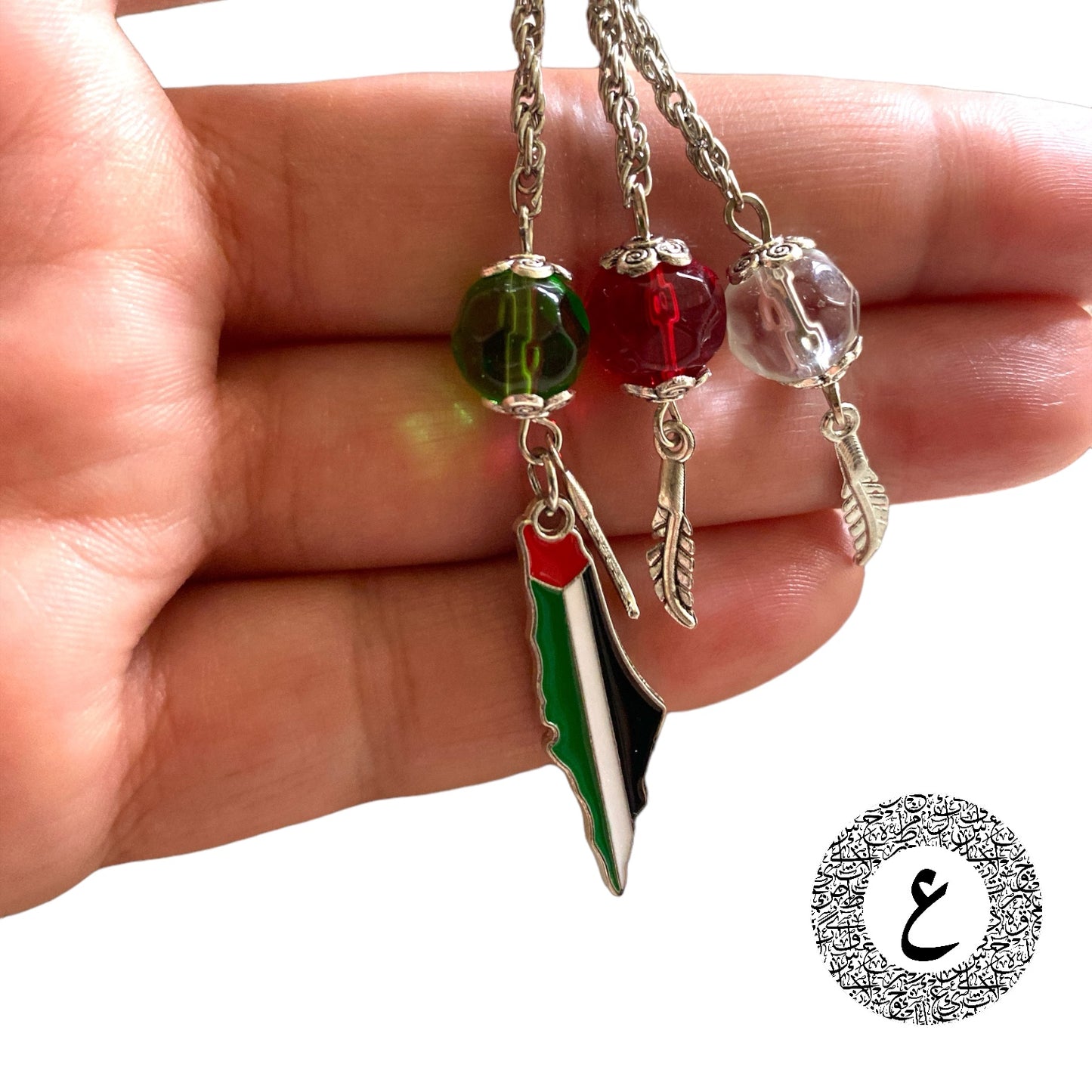 Palestine Essence" – Exquisite Palestinian-Themed Crystal Prayer Beads