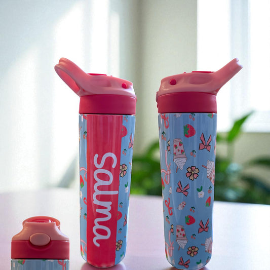 Strawberry Swirls Kids Bottle – Designed by Salma