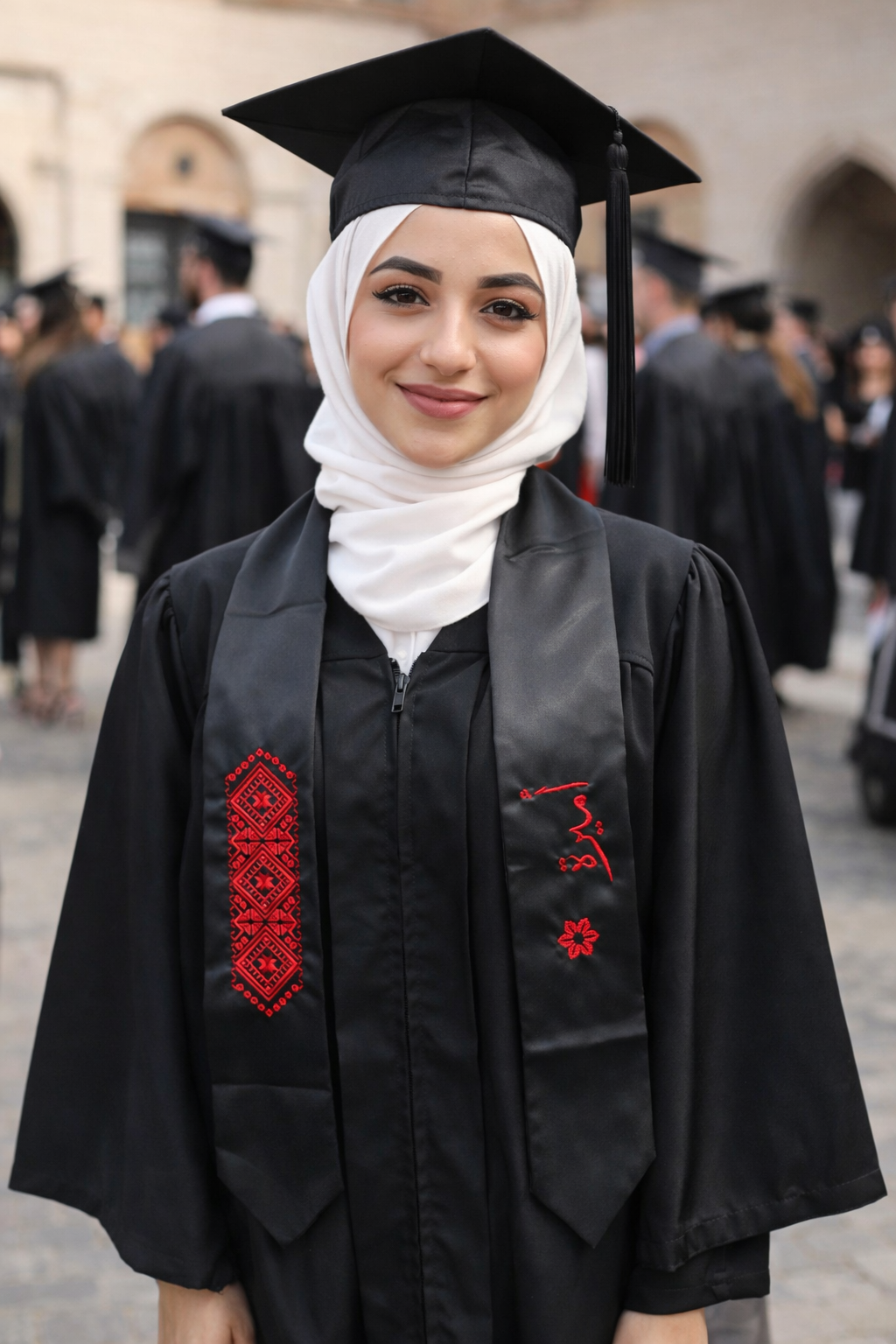 Personalized Tatreez Graduation Stole( embroidery)